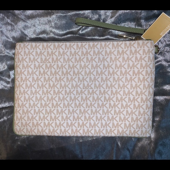CENTER STRIPE ZIP POUCH